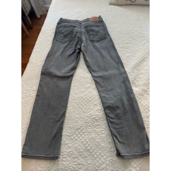 Levi's Wedge Straight button fly high rise black/grey jeans, sz 28 - Picture 2 of 7